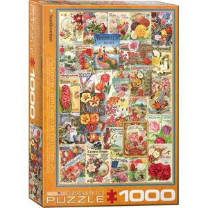 Flower Seed Catalog Covers Puzzel (1000 stukjes)