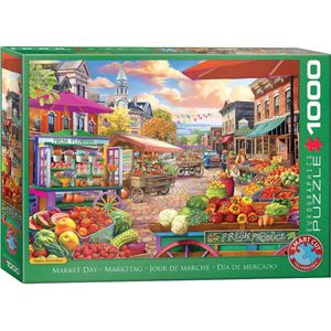 Main Street Market Day Puzzel (1000 stukjes)