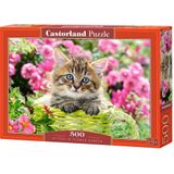 Kitten in Flower Garden Puzzel (500 stukjes)