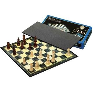 Optimale Schaakset - Inklapbaar speelbord, esdoorn speelstukken - Geschikt voor 2 spelers - Voor alle niveaus