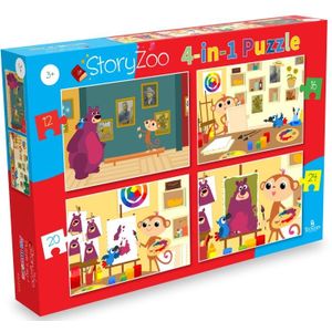 StoryZoo - Naar Het Museum Puzzel (12+16+20+24 stukjes)