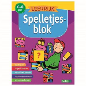 Deltas Leerrijk Spelletjesblok 6-8 Jaar - Leerzame spelletjes voor urenlang plezier!