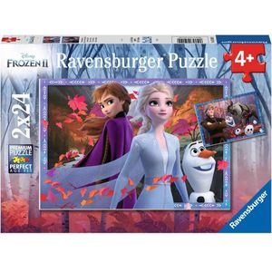 Puzzel Frozen 2 IJzige Avonturen (2x24 Stukjes)