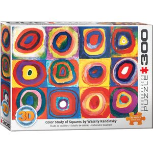 Color Study of Squares - Wassily Kandinsky 3D Lenticular (300 stukjes)
