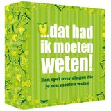 Dat had ik moeten weten!