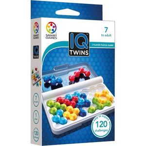 SmartGames - IQ Twins - 120 opdrachten - breinbreker - horizontaal, verticaal of diagonaal