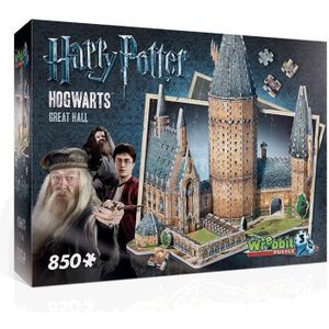 Wrebbit 3D Puzzel - Harry Potter Hogwarts Great Hall (850 stukjes)