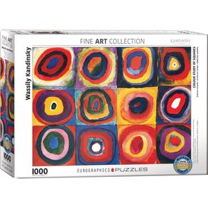 Colour Study of Squares - Wassily Kandinsky Puzzel (1000 stukjes)