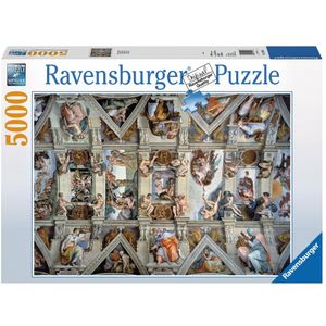 De Sixtijnse Kapel Puzzel (5000 stukjes) - Kunstthema