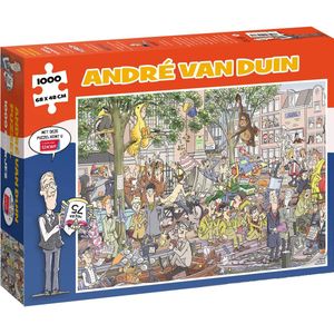 Puzzel André van Duin (1000st.) - Een ludieke prent van typetjes en personages door de jaren heen