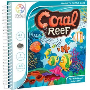 SmartGames Magnetic Travel Games - Coral Reef: Onderwateravontuur voor kinderen vanaf 4 jaar met 48 eenvoudige opdrachten