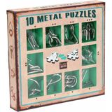 10 Metalen Puzzels Groene Editie (10 Metal Puzzles Set - Green)