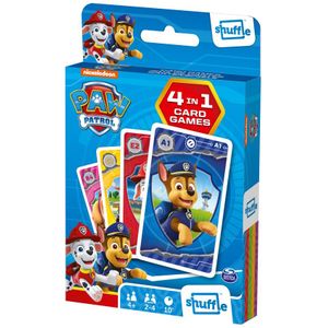 Shuffle Paw Patrol - 4-in-1 Spellen - Speelkaarten - Kwartet - Memo - Snap - Actie Spel