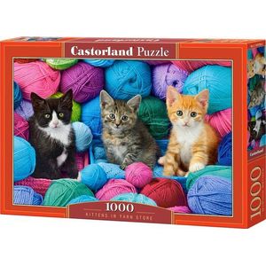 Kittens in Yarn Store Puzzel (1000 stukjes)
