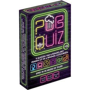 Pubquiz - Kaartspel 4-24 spelers - 198 nieuwe vragen