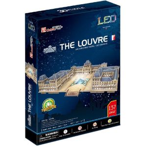 Cubic Fun 3D Puzzel The Louvre (137 Stukjes, LED Verlichting)