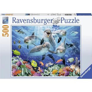 Dolfijnen in het Koraalrif (500 stukjes) - Ravensburger Puzzel