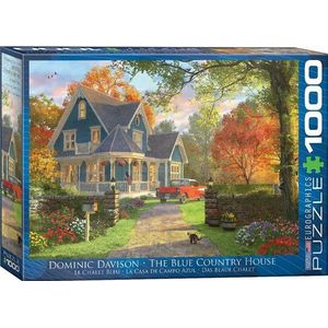 The Blue Country House - Dominic Davison Puzzel (1000 stukjes)