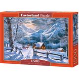 Castorland Puzzel Snowy Morning 68 Cm Karton 1500 Stukjes