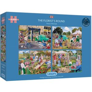 Gibsons The Florist's Round Puzzel  (4 x 500)