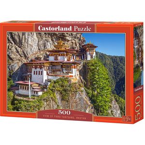 View of Paro Taktsang Bhutan Puzzel (500 stukjes)