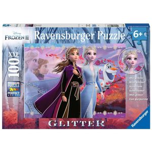 Frozen 2 Glitter Puzzel (100 Stukjes, XXL)