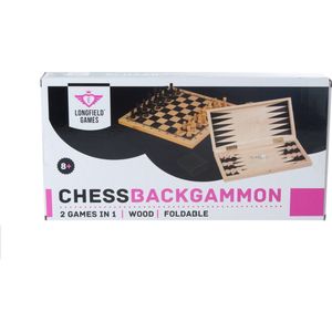 Schaak en Backgammon Opklapbaar