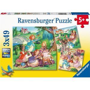 Kleine Prinsessen Puzzel (3x49 Stukjes) - Ravensburger