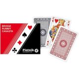 Piatnik Double Deck Speelkaarten - Bridge, Rummy en Canasta - FR Taal - Geschikt voor 2 spelers