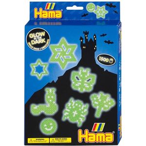 Hama - Glow In The Dark Strijkkralen (1500 stuks)