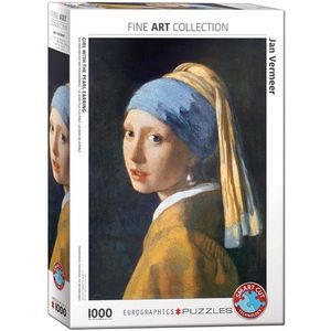 Meisje met de Parel - Johannes Vermeer Puzzel (1000 stukjes)