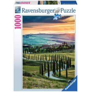 Italian Landscapes - Val d'Orcia, Tuscany puzzel (1000 stukjes)
