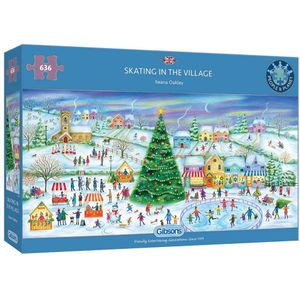 Skating in the Village Puzzel (636 stukjes)