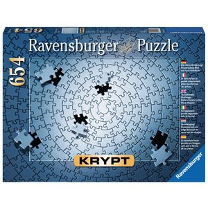 Krypt Zilver Puzzel (654 Stukjes) - De ultieme uitdaging zonder afbeelding