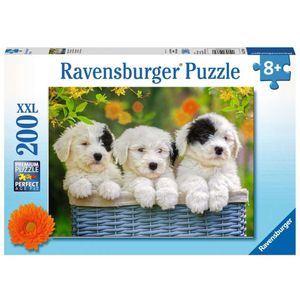 Schattige Puppies Puzzel (200 stukjes, honden thema)