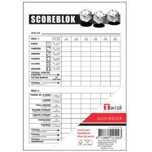 Yahtzee Scoreblok (100 vellen)