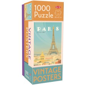 Vintage Cities - Paris Poster Puzzel (1000 stukjes)