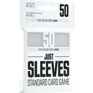 Just Sleeves - Standard Card Game Wit (50 stuks)