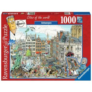 Fleroux - Antwerpen Puzzel (1000 stukjes) - Antwerpse Legende en Beroemdheden