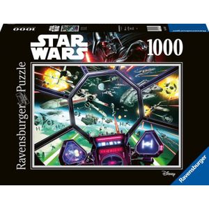 Ravensburger puzzel Star Wars TIE Fighter Cockpit - Legpuzzel - 1000 stukjes