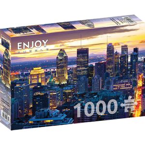 Montreal Skyline by Night, Canada Puzzel (1000 stukjes)