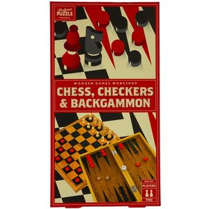 Wooden Games Workshop - Chess, Checkers and Backgammon