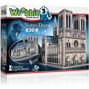 Wrebbit 3D Puzzel - Notre Dame (830 stukjes)