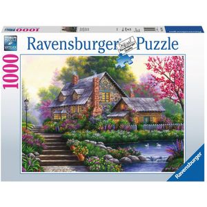 Romantische Cottage Puzzel (1000 Stukjes)