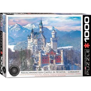 Neuschwanstein Castle in Winter Puzzel (1000 stukjes)