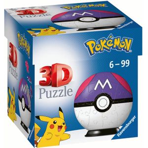 3D Puzzel - Pokemon Masterball (54 stukjes)