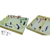 HOT - Keezen Reisspel Cassette | Houten, Magnetisch | Voor 4 en 2 spelers | Gratis verzending vanaf 50 Euro