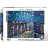 The Starry Night Over The Rhone - Vincent van Gogh Puzzel (1000 stukjes)