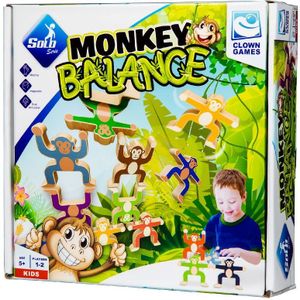 Clown Games Monkey Balance - Bouw de mooiste en hoogste bouwwerken met deze grappige aapjes!