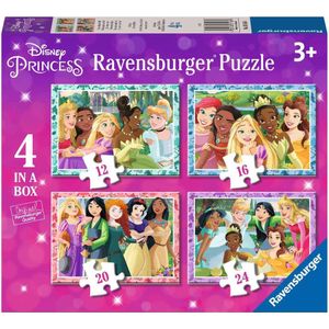 Ravensburger Princess 4-in-1 Puzzel (12, 16, 20, 24 Stukjes)